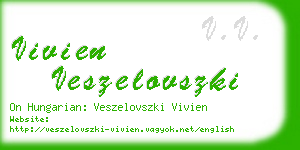 vivien veszelovszki business card